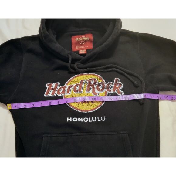 VTG Y2K Hard Rock Honolulu Hawaii Pullover Hoodie Sweatshirt Adult Unisex SZ S - Picture 5 of 5